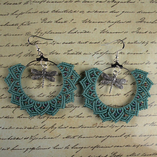 Macramé Mandala Earrings
