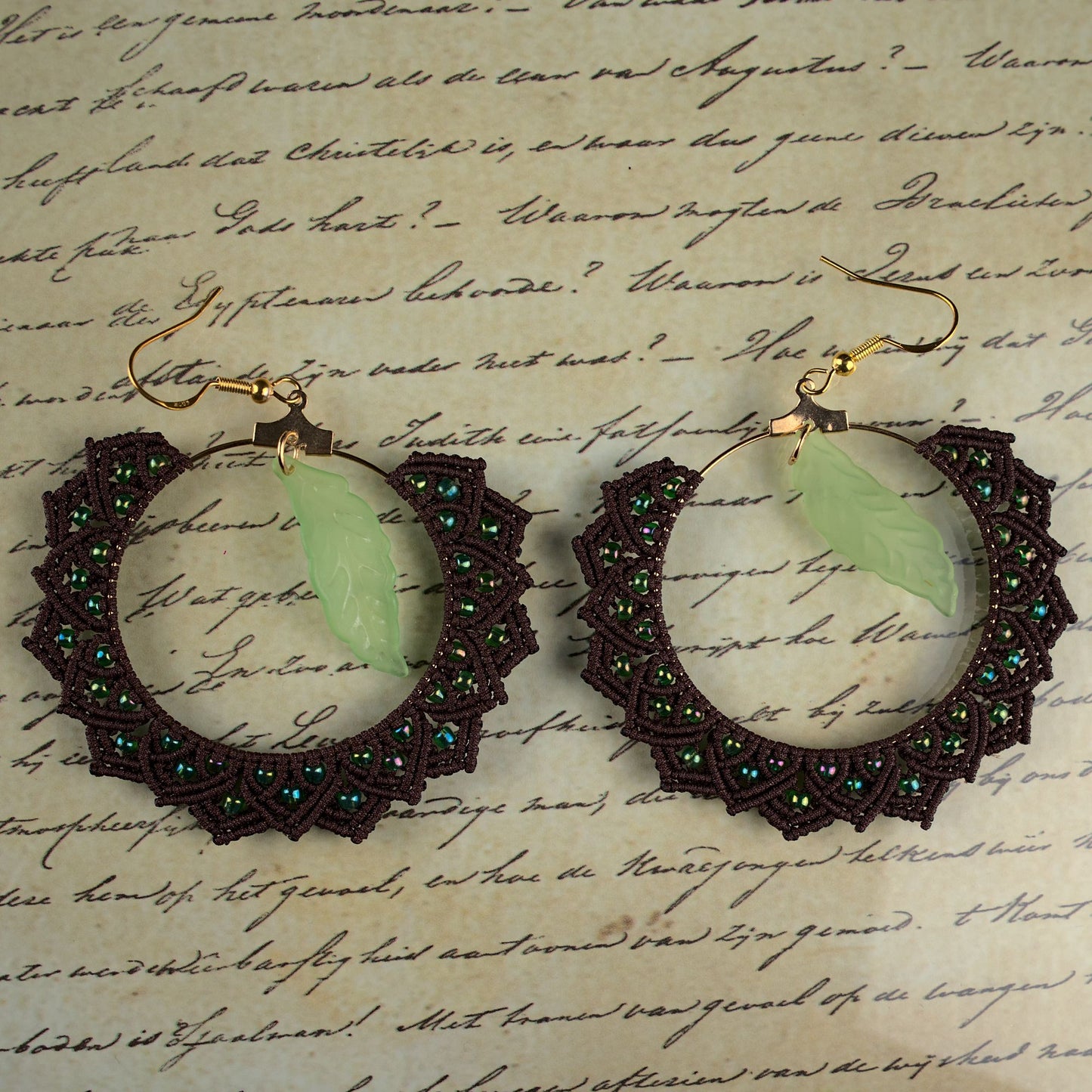 Macramé Mandala Earrings