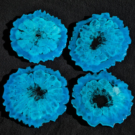 Permafrost Resin Coasters Set of 4