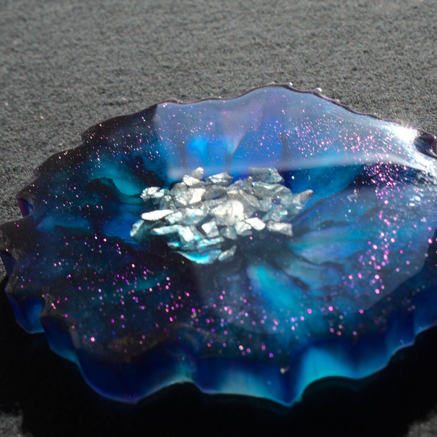 Dark Nebula Resin Coasters Set of 4