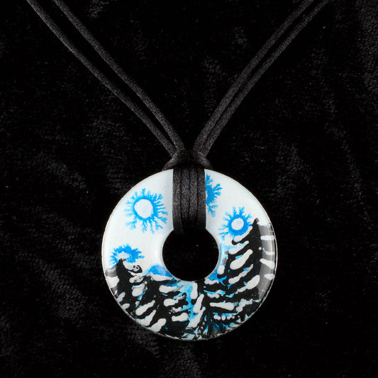Hibernal Fractal Washer Necklace