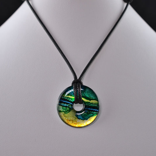 Verdant Dawn Washer Necklace