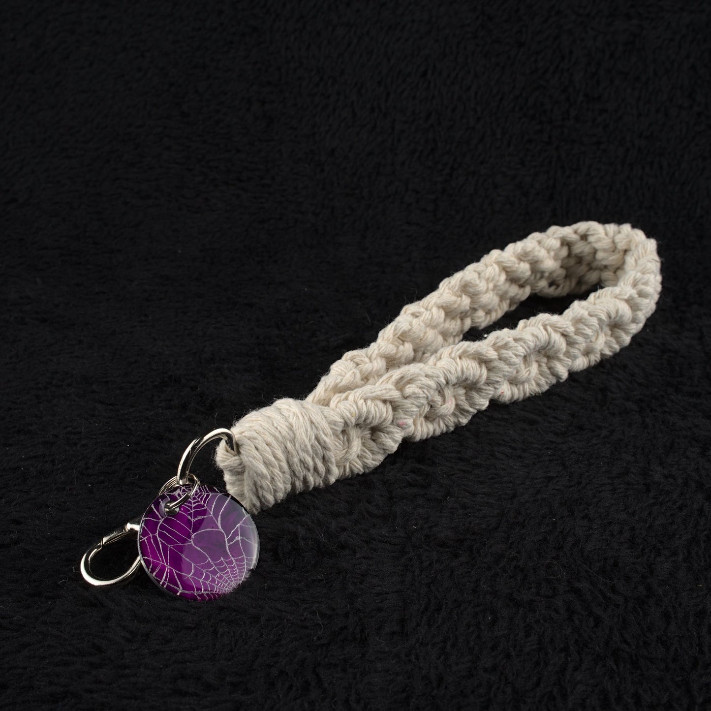 Web Macramé Wristlet