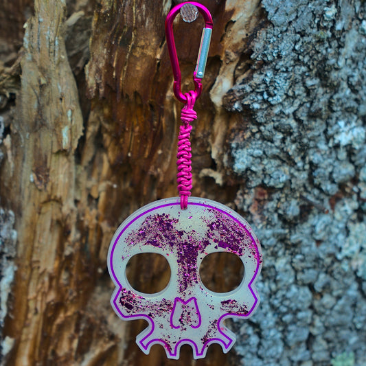 Pointy Skull Keychain