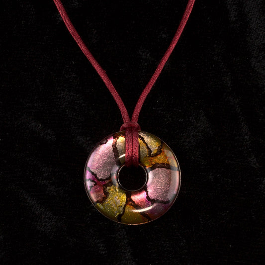 Stained and Broken Washer Necklace