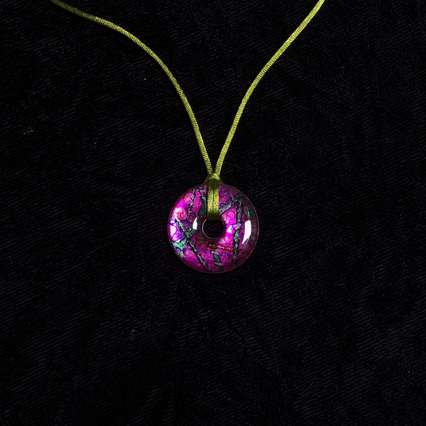 Pink Frustration Washer Necklace