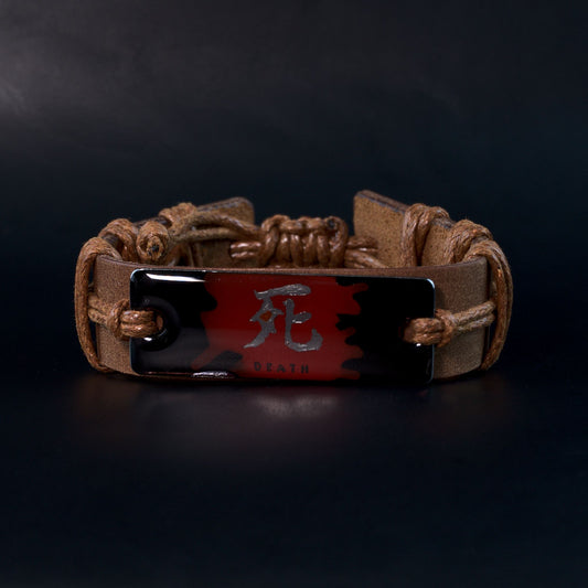 Sekiro Death Screen Engraving - Unisex Leather Adjustable Bracelet